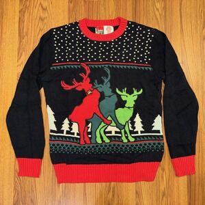 Christmas Spencer's Workshop Humping Reindeer Sweater Size M